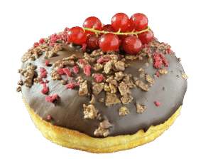 pączek brownie z maliną