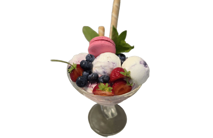 Deser lodowy owocowy menu