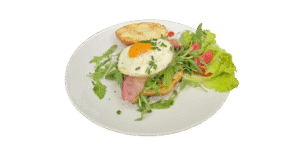 śniadanie Pączek jajko bekon