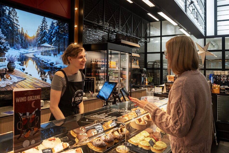 obsługa w pączkarni